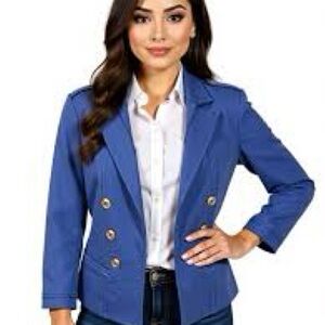 White House Black Market Periwinkle Blazer